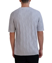 Karl Lagerfeld Paris Men's Short Sleeves Sweater