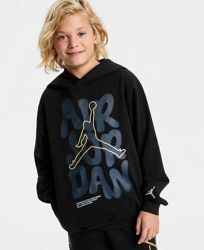 Jordan Boys 8-18 Spray Graphic Pull On Hoodie