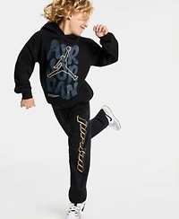 Jordan Boys 8 18 Graphic Relaxed Fit Pants Spray Graphic Pull On Hoodie