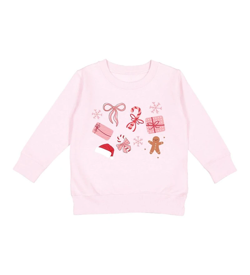 Sweet Wink Baby Girls Christmas Fun Sweatshirt