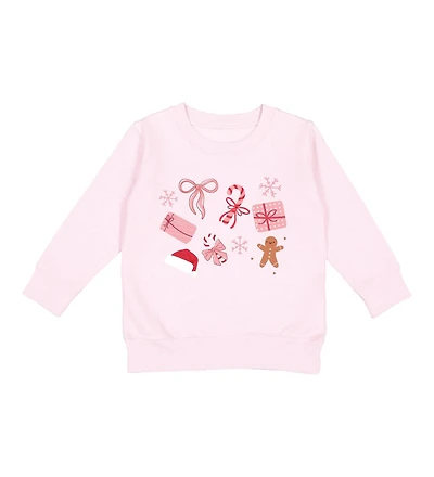 Sweet Wink Baby Girls Christmas Fun Sweatshirt