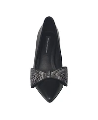 French Connection Albania Bling Bow Kitten Heel