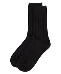 MeMoi Women's Neutral Ribbed Knit Essential Boot Socks