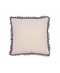 C&F Home Trick Treat Black And White Embroidered Throw Halloween Pillow, 18" x 18"