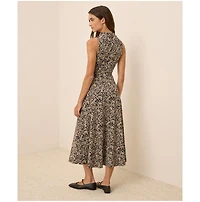 Pact Women's Fit & Flare Cowl Neck Dress
