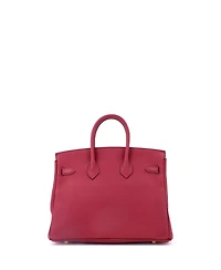 Pre-Owned HERMA‰S Birkin 25 Handbag Red Togo with Gold Hardware