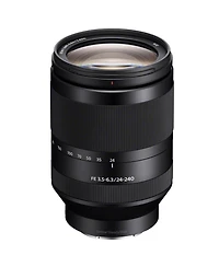 Sony Fe 24-240mm f/3.5-6.3 Oss Lens for Sony E, Bundle with Slik U8800L 3-Section Aluminum Tripod with Hybrid 3-Way Pan Head, Cleaning Kit, Cleaning