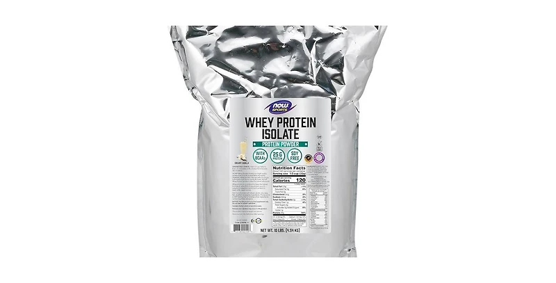 Now Foods Whey Protein Isolate, Vanilla, 10lb