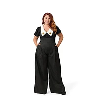 Unique Vintage Plus Short Sleeve Oversized Collar Blouse