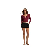 Cotton On Women's Steffi Trim Long Sleeve Top