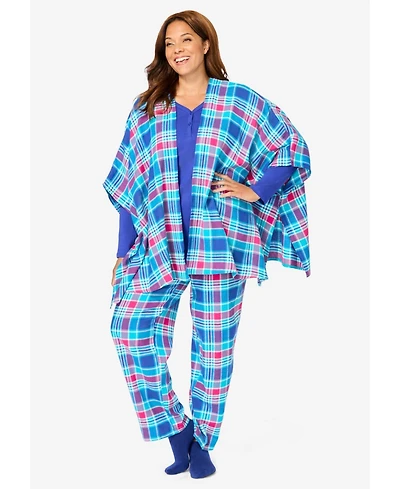 Dreams & Co. Women's 4-Piece Pajama Set