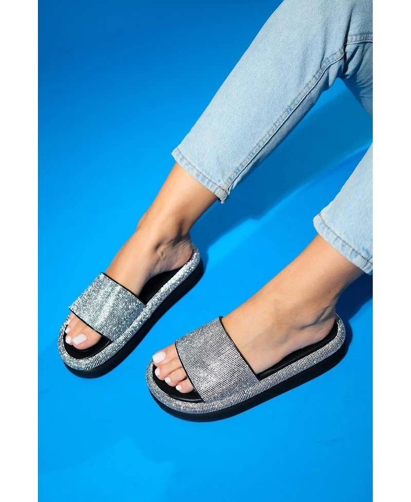 Prologue Shoes Oeste Rhinestone Platform Sandal (Women)