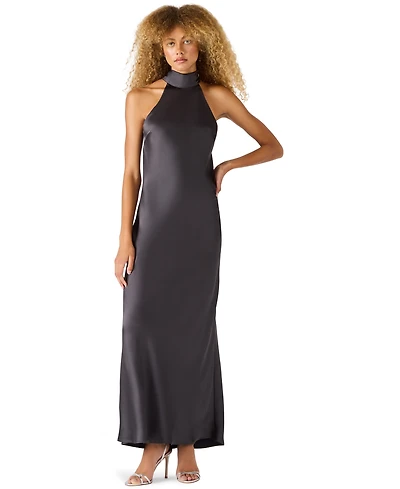 Steve Madden Women's Lara Satin Maxi Dress
