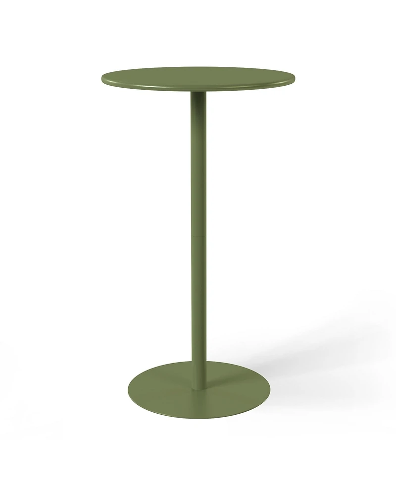 41.25" Adjustable Metal Round Bar Height Table