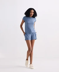 Reistor Women's Essential Short Sleeve Tee Blue
