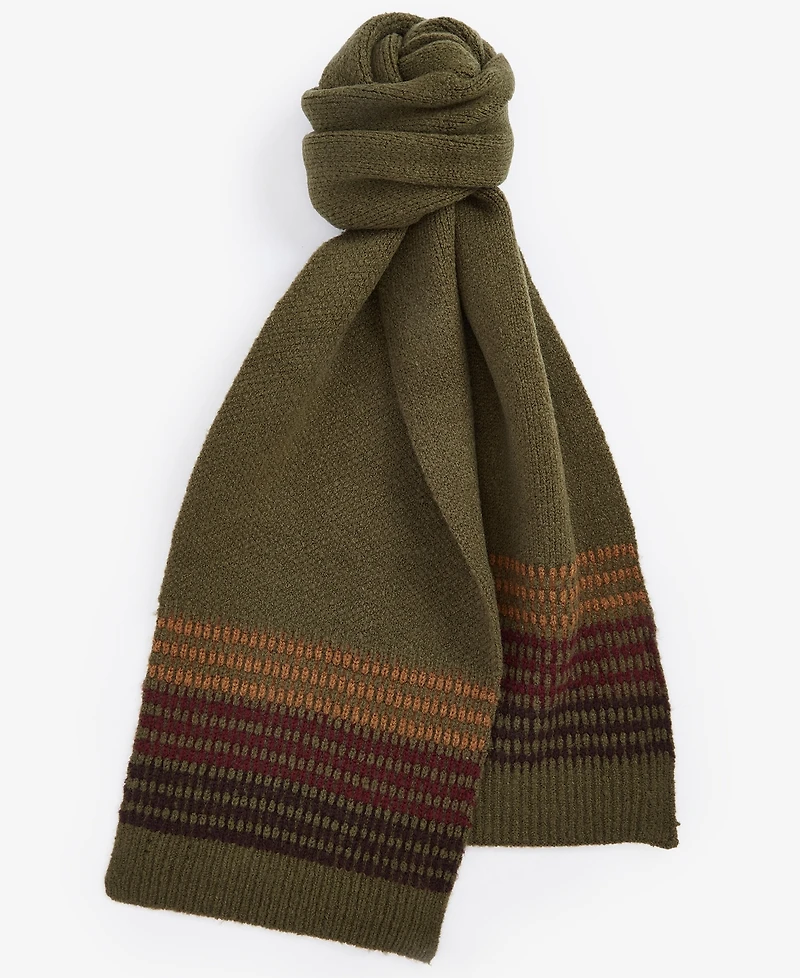 Barbour Men's Branton 2-Pc. Stripe Beanie & Scarf Set