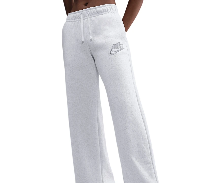 Nike Women's Club Fleece Mid-Rise Wide-Leg Pants