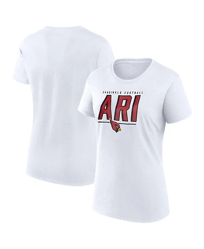 Fanatics Women's White Arizona Cardinals Cheerleader T-Shirt