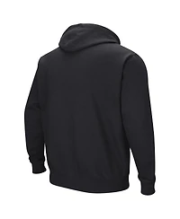 Colosseum Men's Black Unlv Rebels Arch and Logo Pullover Hoodie