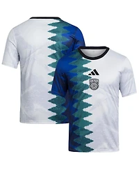 Adidas Big Boys and Girls White San Diego Fc 2025 Gaming Aeroready Pre-Match Top