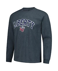 Fanatics Unlabeled Men's Heather Charcoal Liberty Flames Basic Long Sleeve T-Shirt