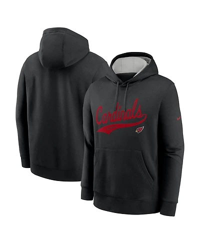 Nike Men's Black Arizona Cardinals Rewind Club Logo Pullover Hoodie