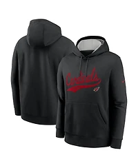 Nike Men's Black Arizona Cardinals Rewind Club Logo Pullover Hoodie