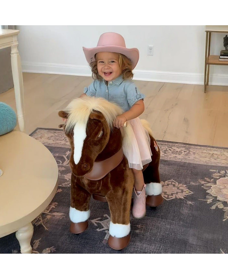 PonyCycle Model Y Brown Horse Rideable Toy for Age -4