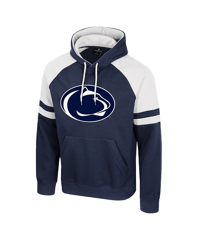 Colosseum Men's Navy Penn State Nittany Lions Todd Raglan Pullover Hoodie