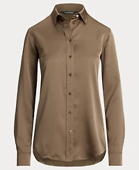 Lauren Ralph Women's Satin Charmeuse Shirt