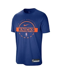 Nike Men's Blue New York Knicks 2025/26 On-Court Flare Performance Practice T-Shirt