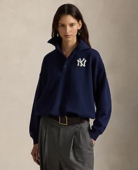 Polo Ralph Lauren Women's Vintage-Inspired Yankees Long Sleeve Pull-On Sweatshirt