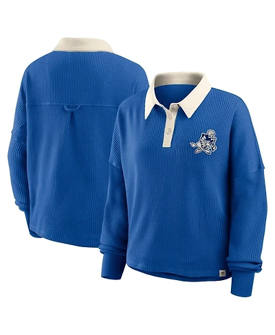 Fanatics Women's Royal Dallas Cowboys Oversized Hometown Premium Thermal Long Sleeve T-Shirt