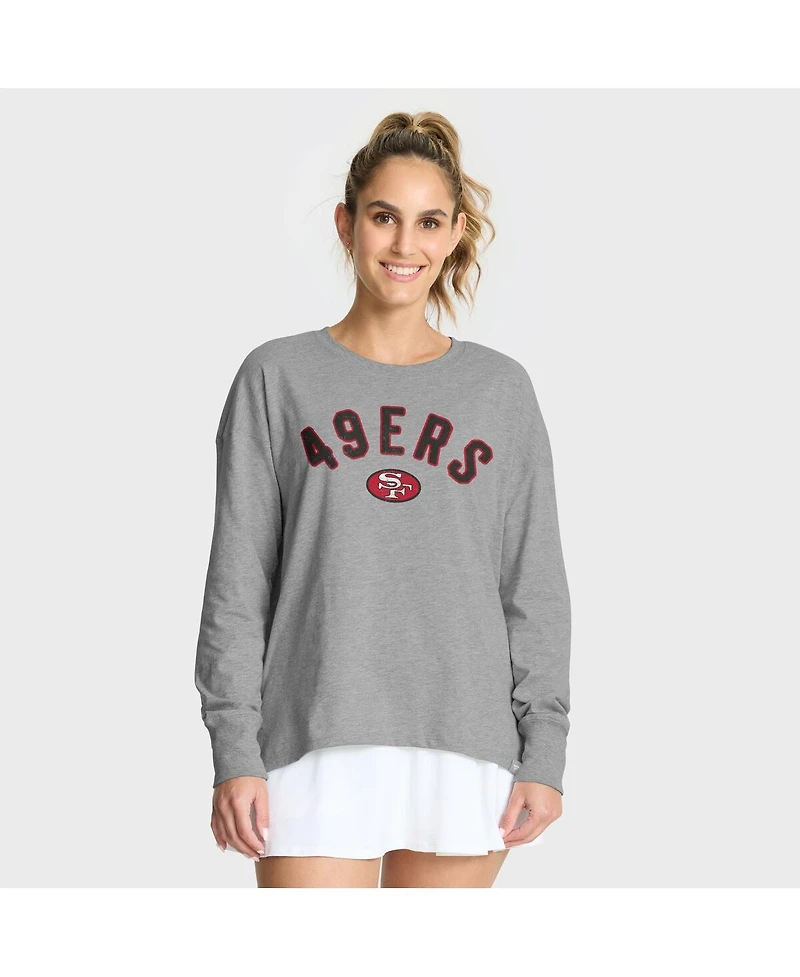 Fanatics Women's Heather Gray San Francisco 49ers Hometown Legacy Long Sleeve T-Shirt