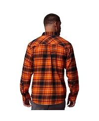 Columbia Men's Orange Oregon State Beavers Omni-Wick Flannel Long Sleeve Button-Up Shirt