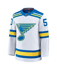 Fanatics Men's Binnington White St. Louis Blues Away Premium Player Jersey