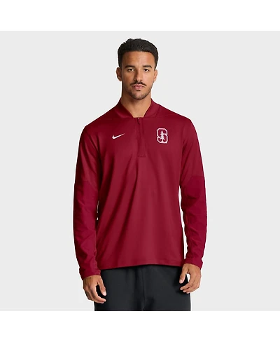 Nike Men's Crimson Stanford Cardinal One Goal Performance Half-Zip Pullover Hoodie