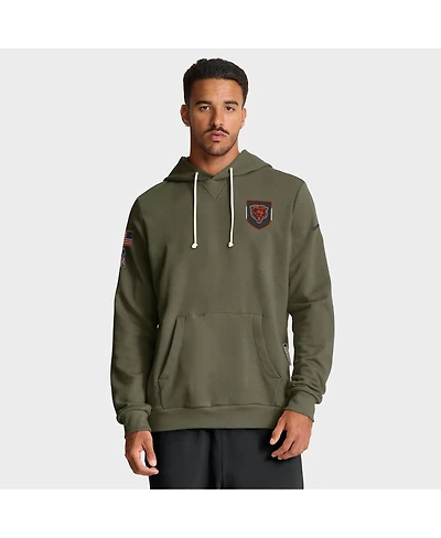 Nike Men's Olive Chicago Bears 2025 Salute to Service Sideline Standard Issue Dri-fit Hoodie