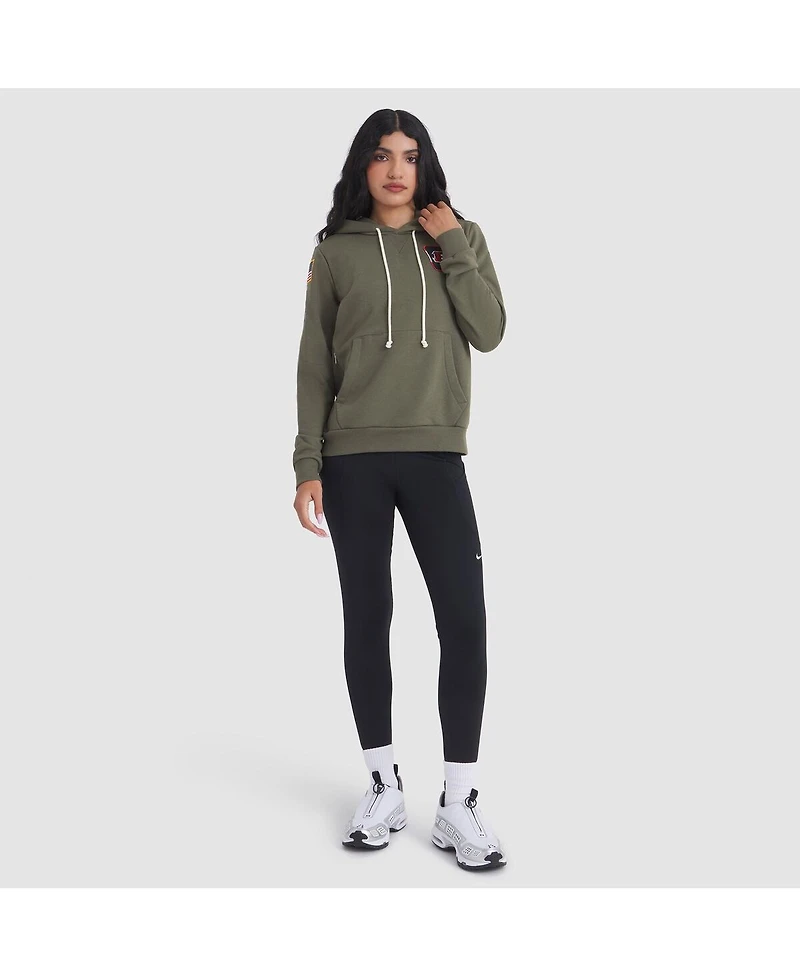 Nike Women's Olive Cincinnati Bengals 2025 Salute to Service Sideline Standard Issue Dri-fit Hoodie