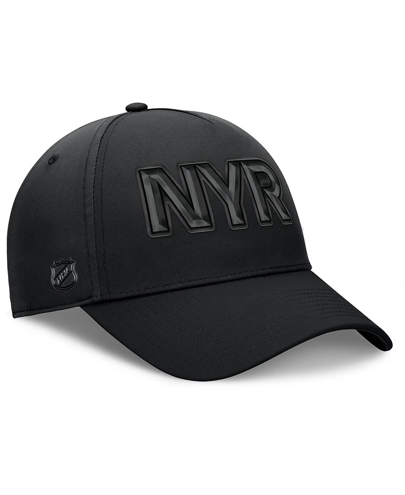Fanatics Men's Black New York Rangers Authentic Pro Road Team Code Flex Hat
