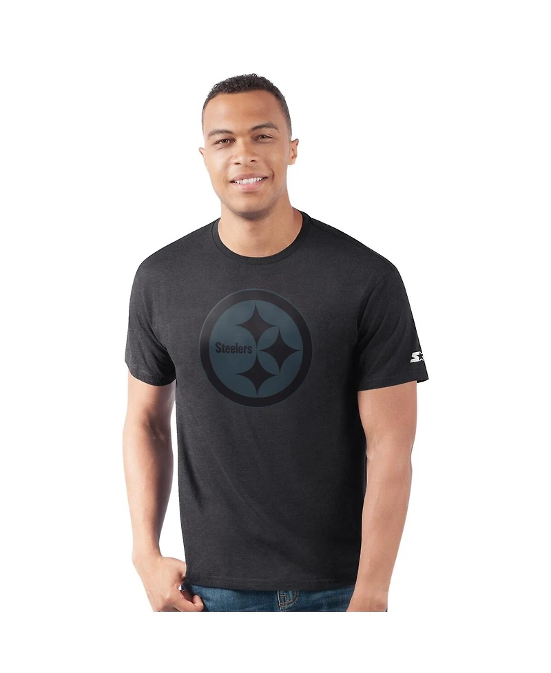 Starter Men's Black Pittsburgh Steelers Prime Time T-Shirt