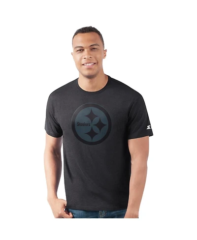 Starter Men's Black Pittsburgh Steelers Prime Time T-Shirt