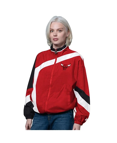 Starter Women's Red/Black Chicago Bulls 1st Quarter Full-Zip Jacket