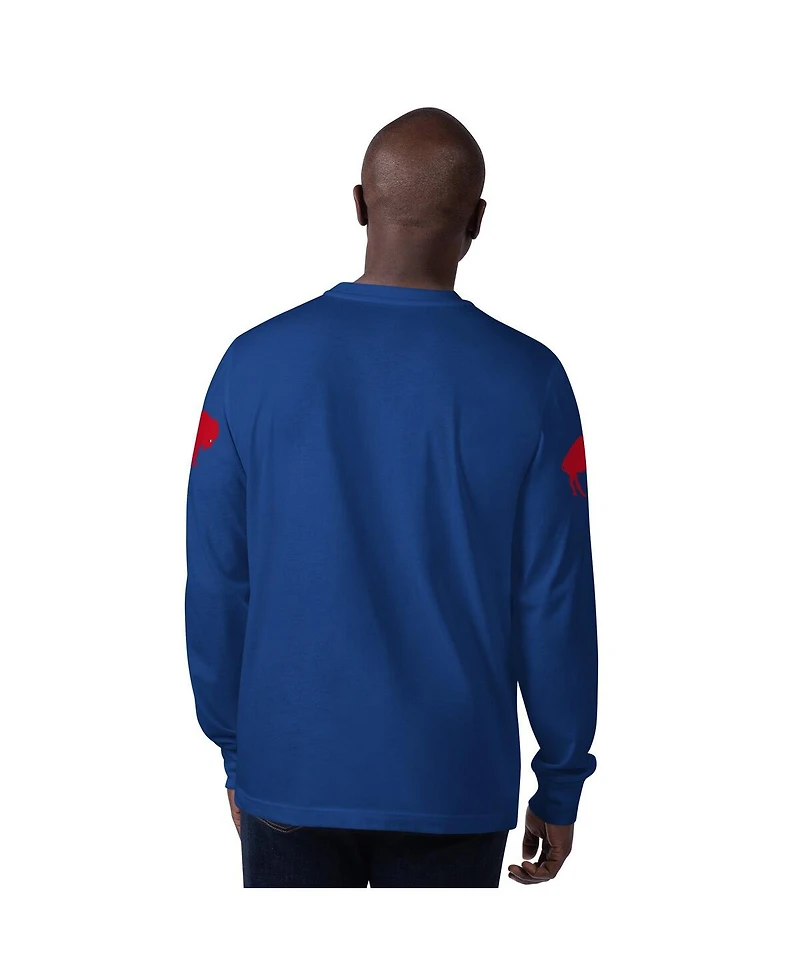 Starter Men's Royal Buffalo Bills Extreme Clutch Hit Logo Long Sleeve T-Shirt