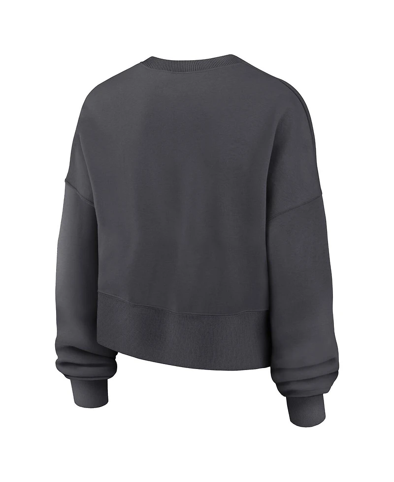 Nike Women's Charcoal Oregon Ducks Shoe Duck Sweatshirt