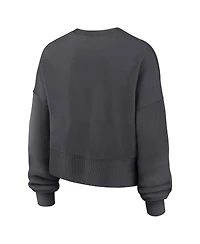 Nike Women's Charcoal Oregon Ducks Shoe Duck Sweatshirt