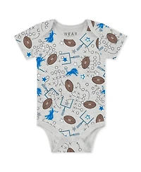 Wear by Erin Andrews Baby Boys and Girls 2-Piece Detroit Lions Turn Me Around Bodysuits Pant Set