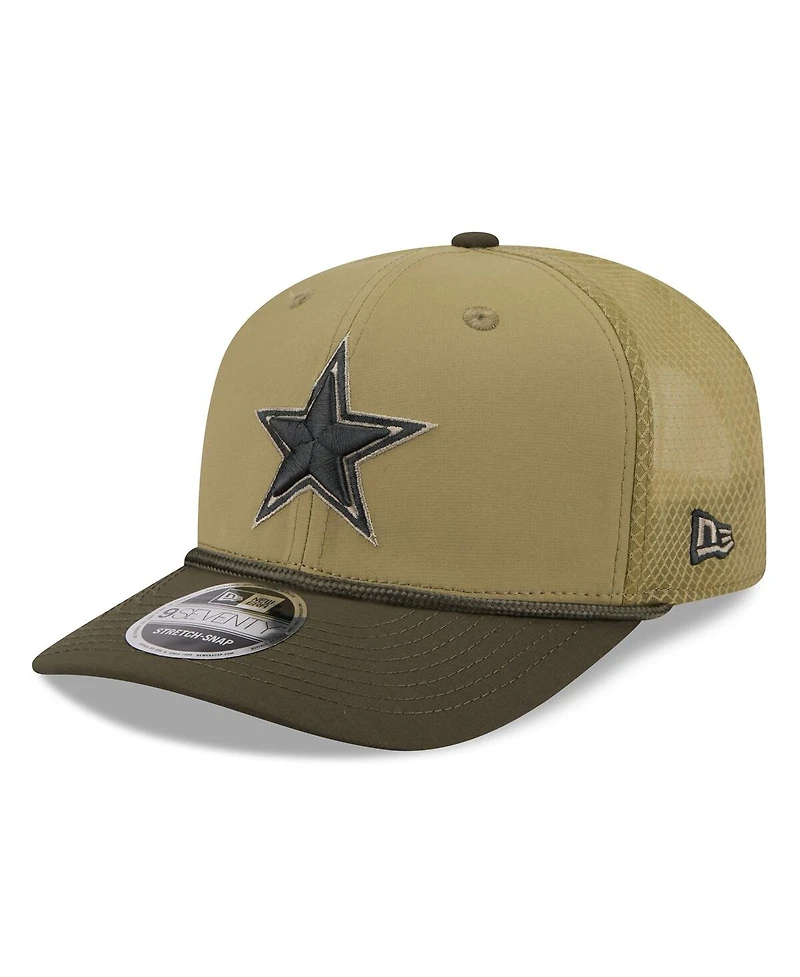 New Era Men's Green Dallas Cowboys 2025 Salute to Service 9SEVENTY Adjustable Hat