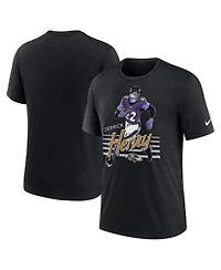 Nike Men's Derrick Henry Heather Black Baltimore Ravens Player Graphic T-Shirt