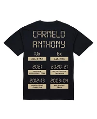 Mitchell & Ness Men's Carmelo Anthony Black Denver Nuggets Ultimate Player T-Shirt